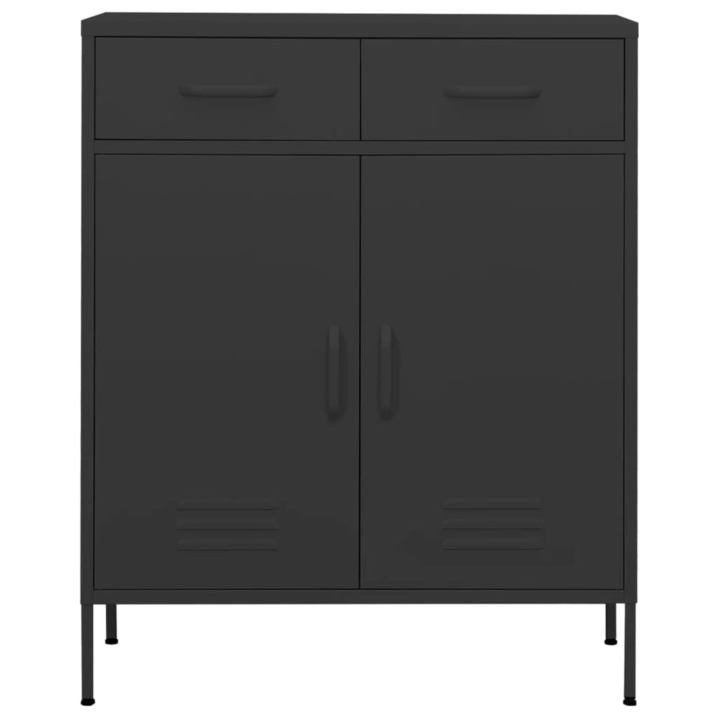 Armoire de rangement anthracite 80x35x101,5 cm en acier