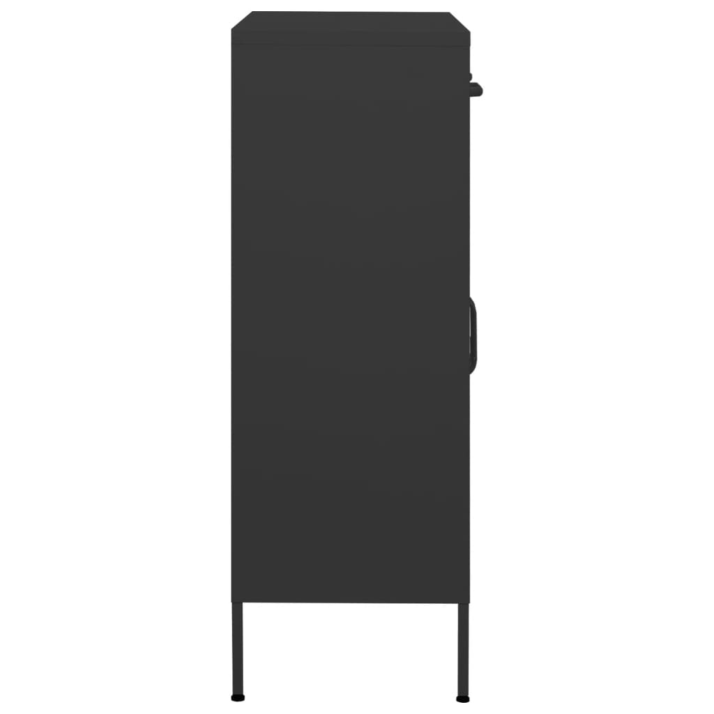 Armoire de rangement anthracite 80x35x101,5 cm en acier