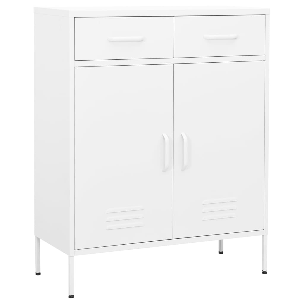 Storage cabinet white 80x35x101.5 cm steel