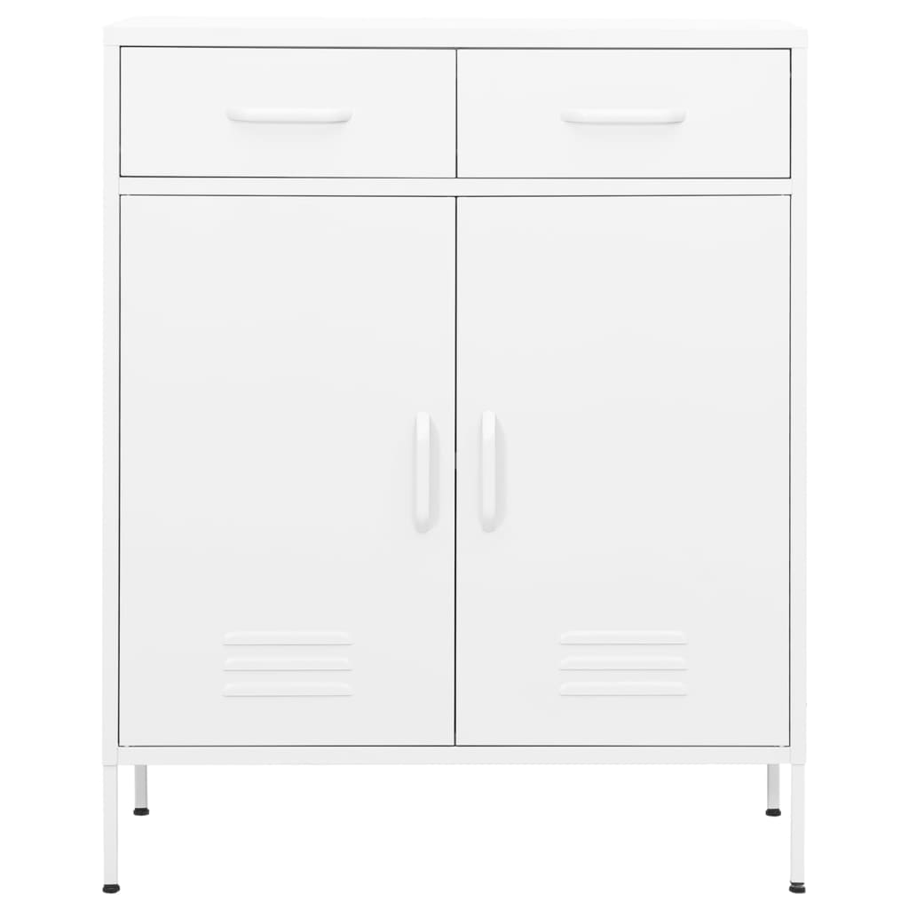 Storage cabinet white 80x35x101.5 cm steel