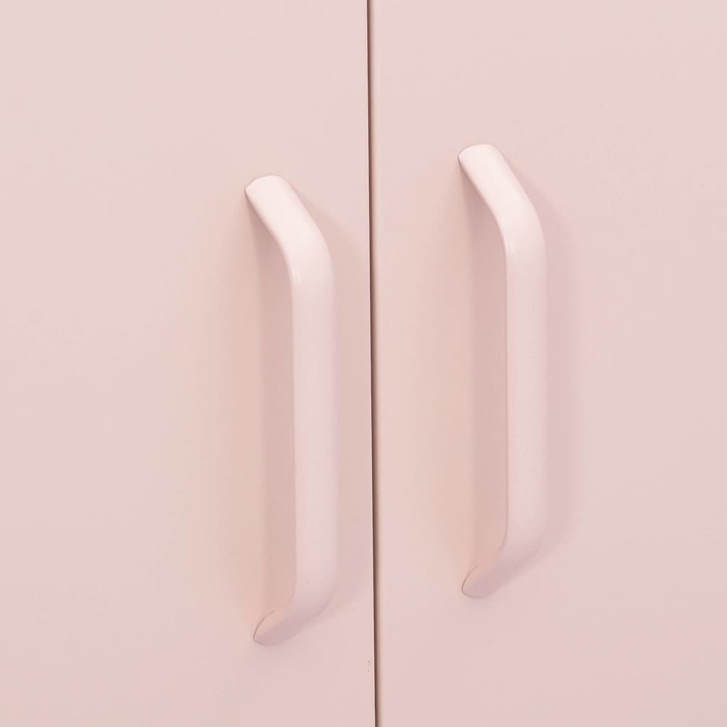 Beistellschrank Rosa 80x35x101,5 cm Stahl