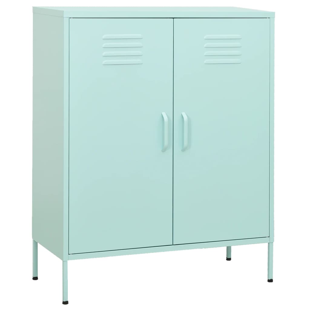 Armoire de rangement vert menthe 80x35x101,5 cm en acier