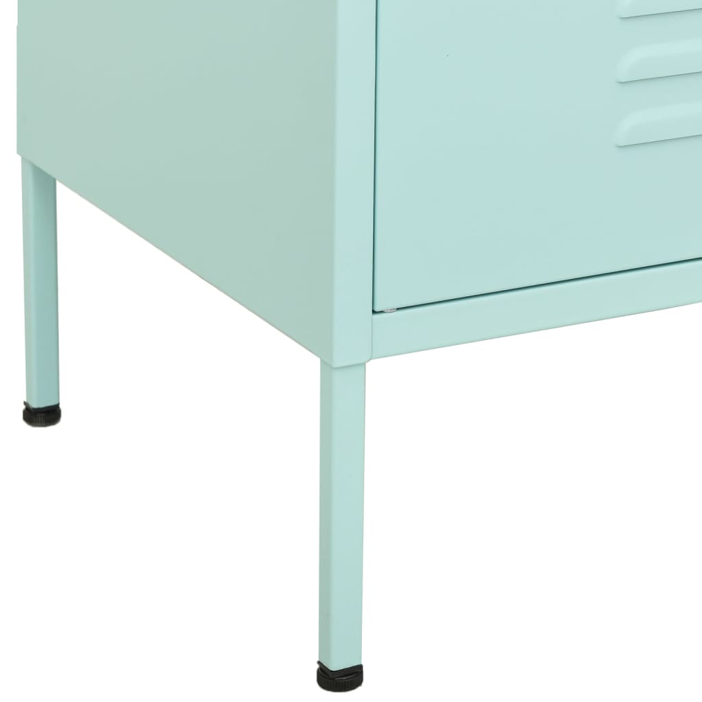 Armoire de rangement vert menthe 80x35x101,5 cm en acier