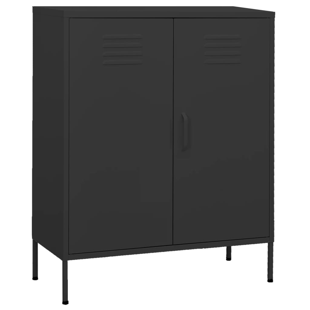Armoire de rangement anthracite 80x35x101,5 cm en acier
