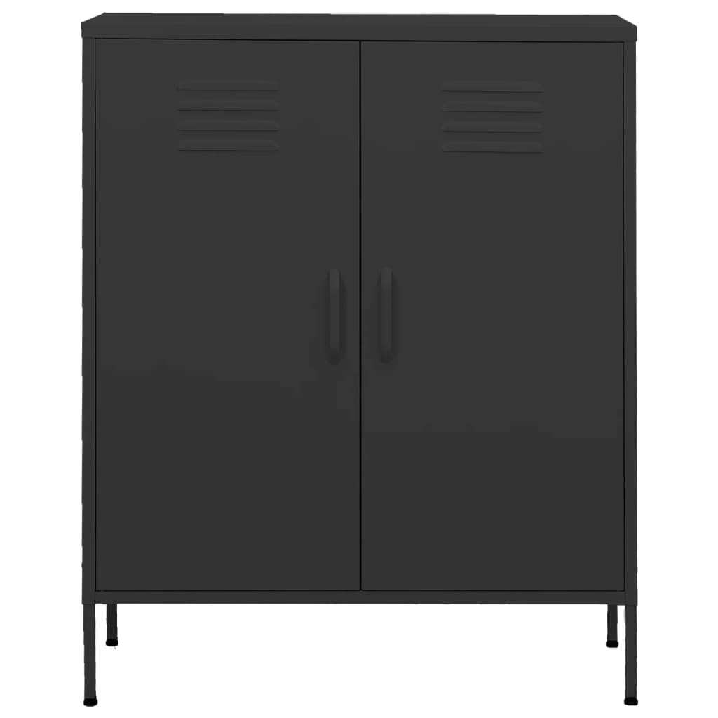 Armoire de rangement anthracite 80x35x101,5 cm en acier