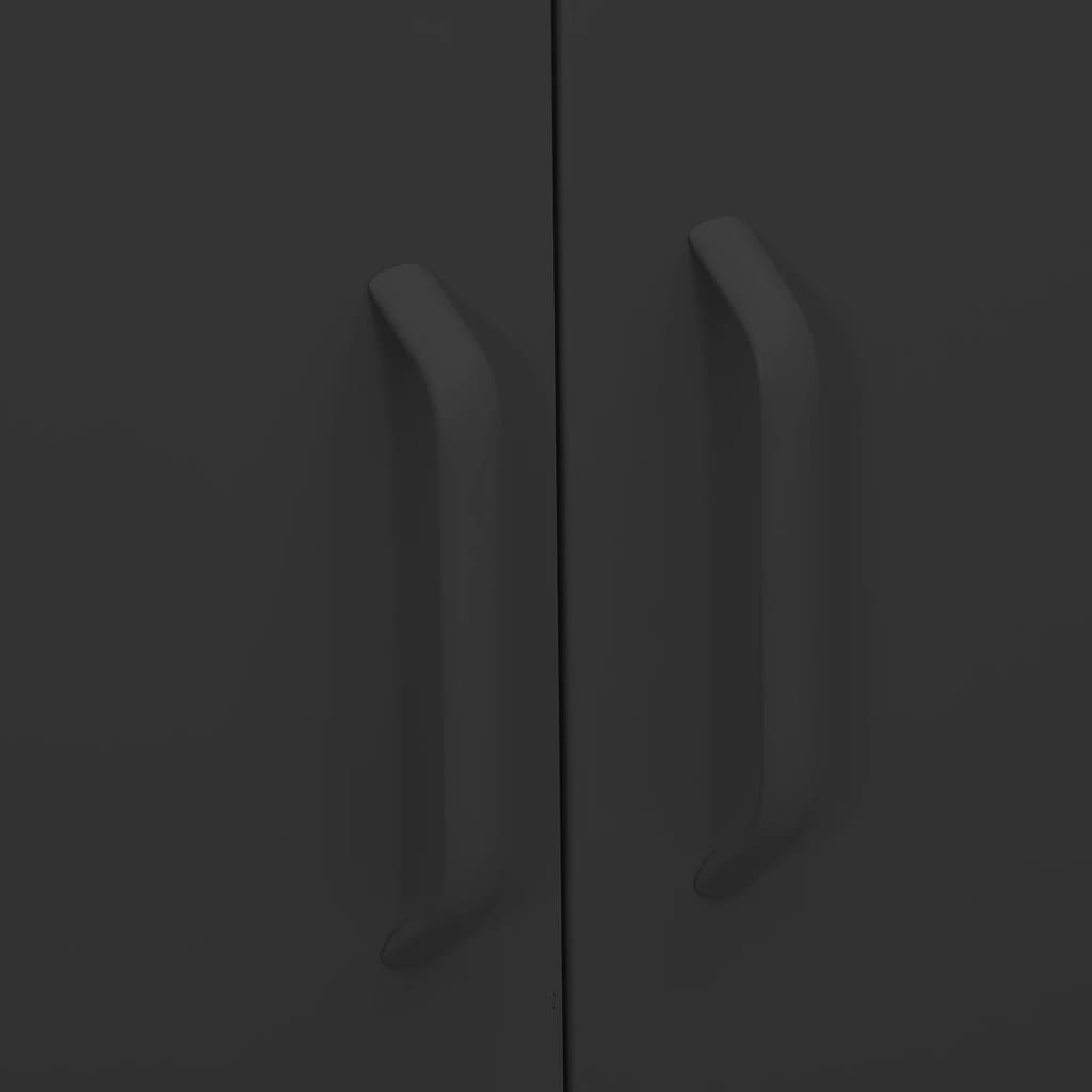 Armoire de rangement anthracite 80x35x101,5 cm en acier