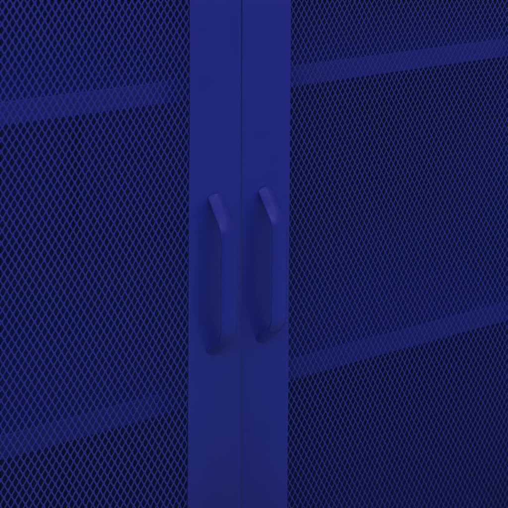 Armoire de rangement bleu marine 80x35x101,5 cm en acier