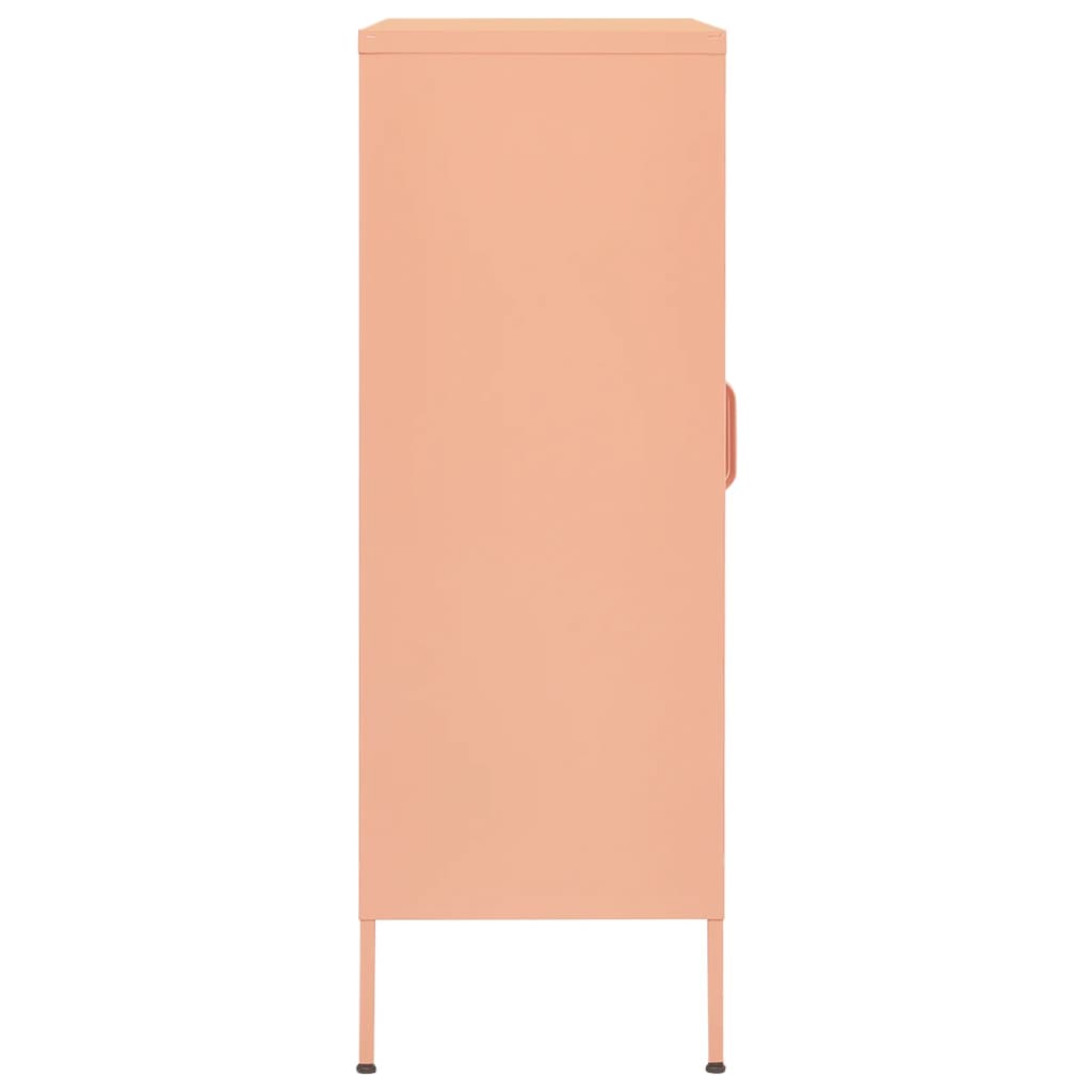 Storage cabinet pink 80x35x101.5 cm steel