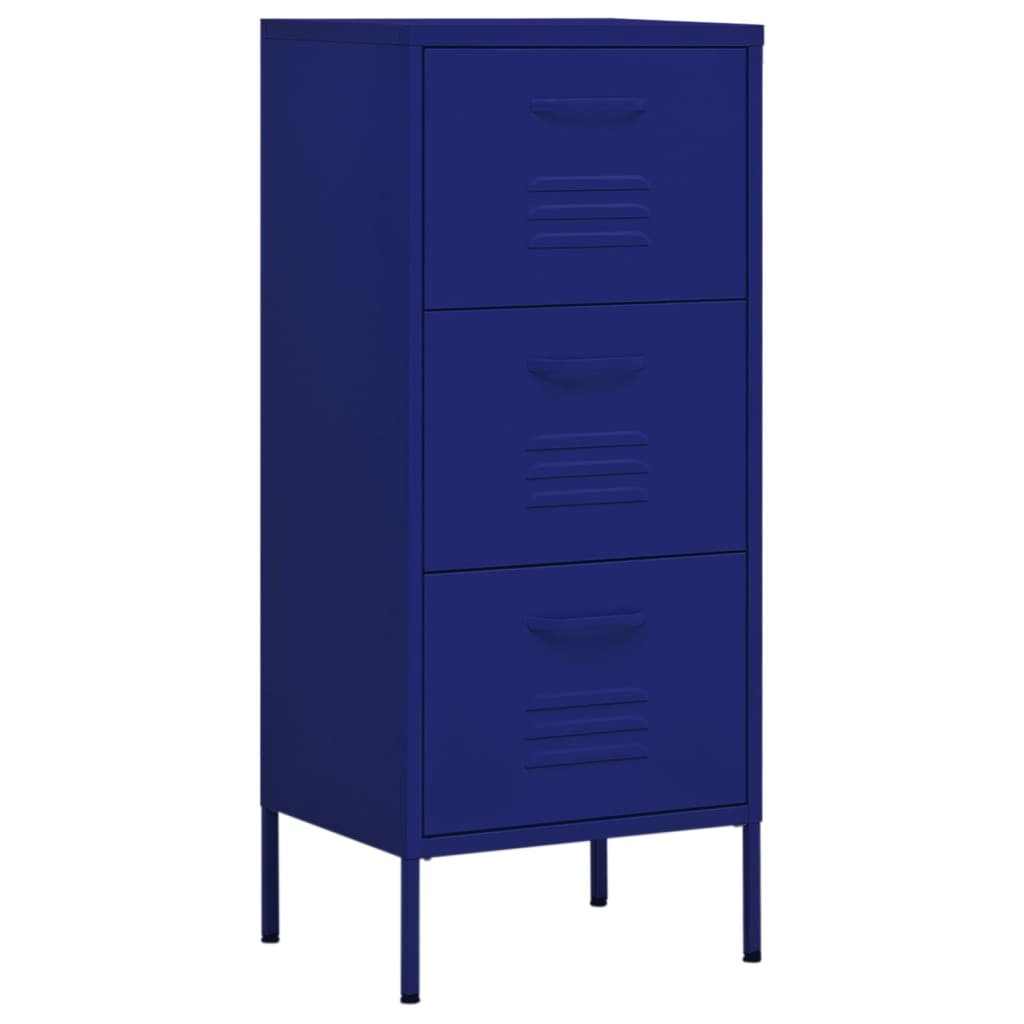 Armoire de rangement bleu marine 42,5x35x101,5 cm acier