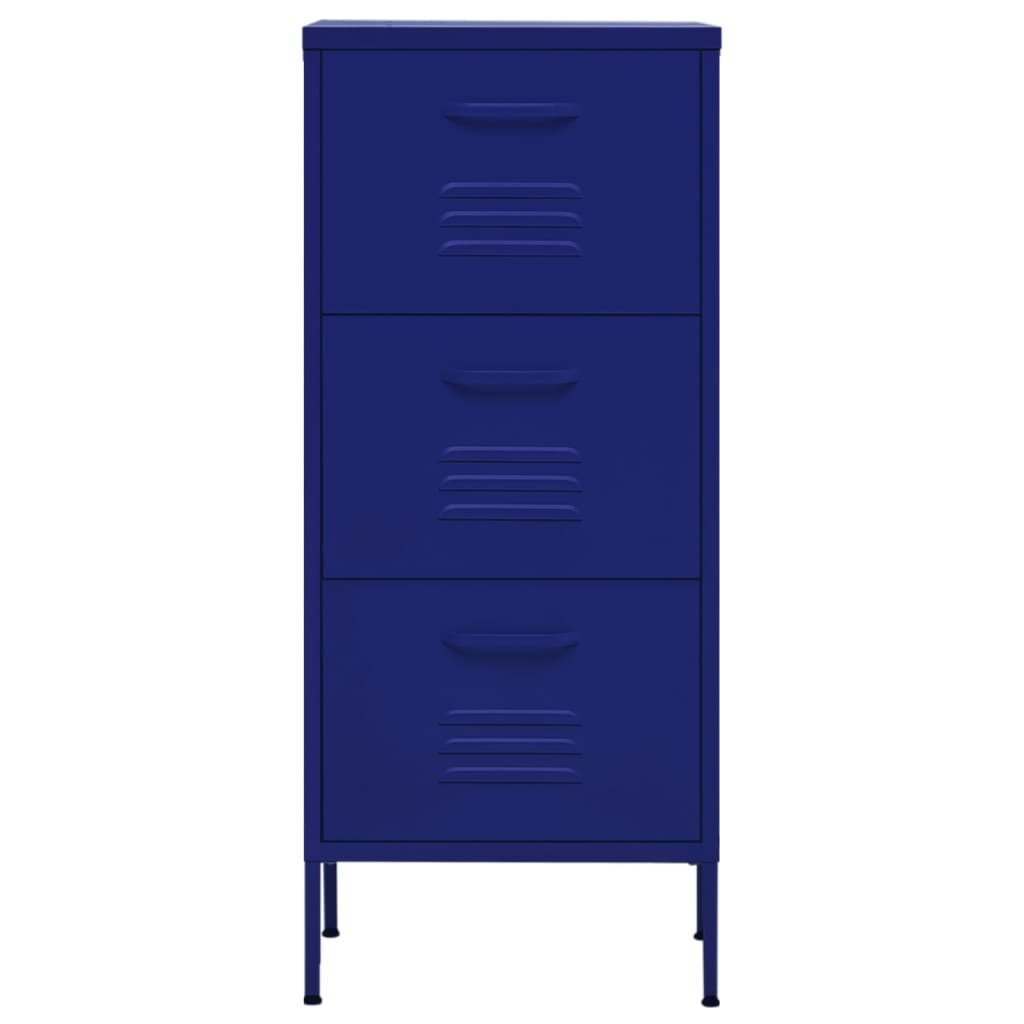 Armoire de rangement bleu marine 42,5x35x101,5 cm acier
