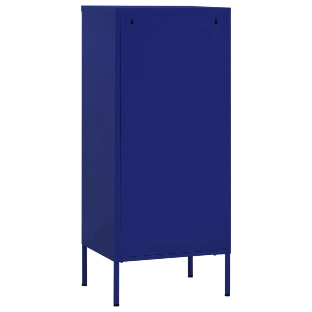 Armoire de rangement bleu marine 42,5x35x101,5 cm acier