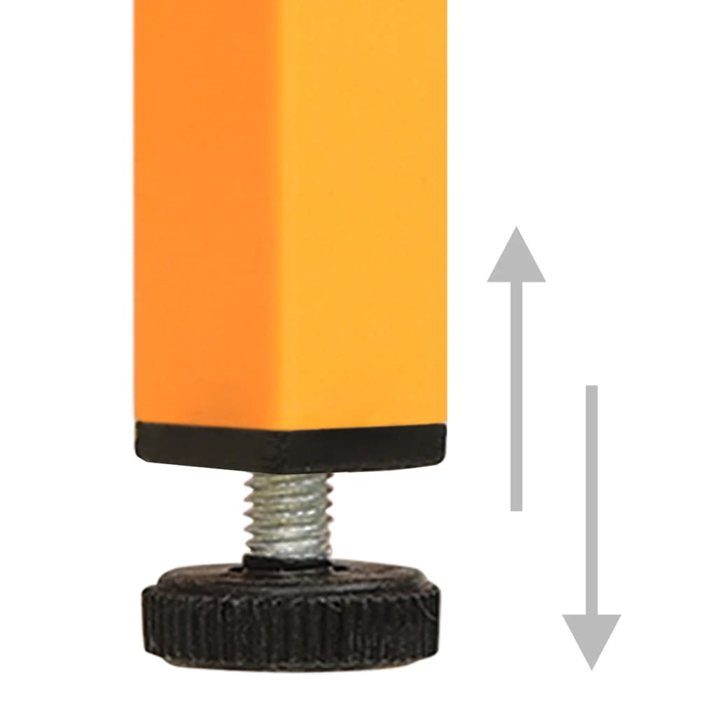 Meuble de rangement jaune moutarde 42,5x35x101,5 cm acier
