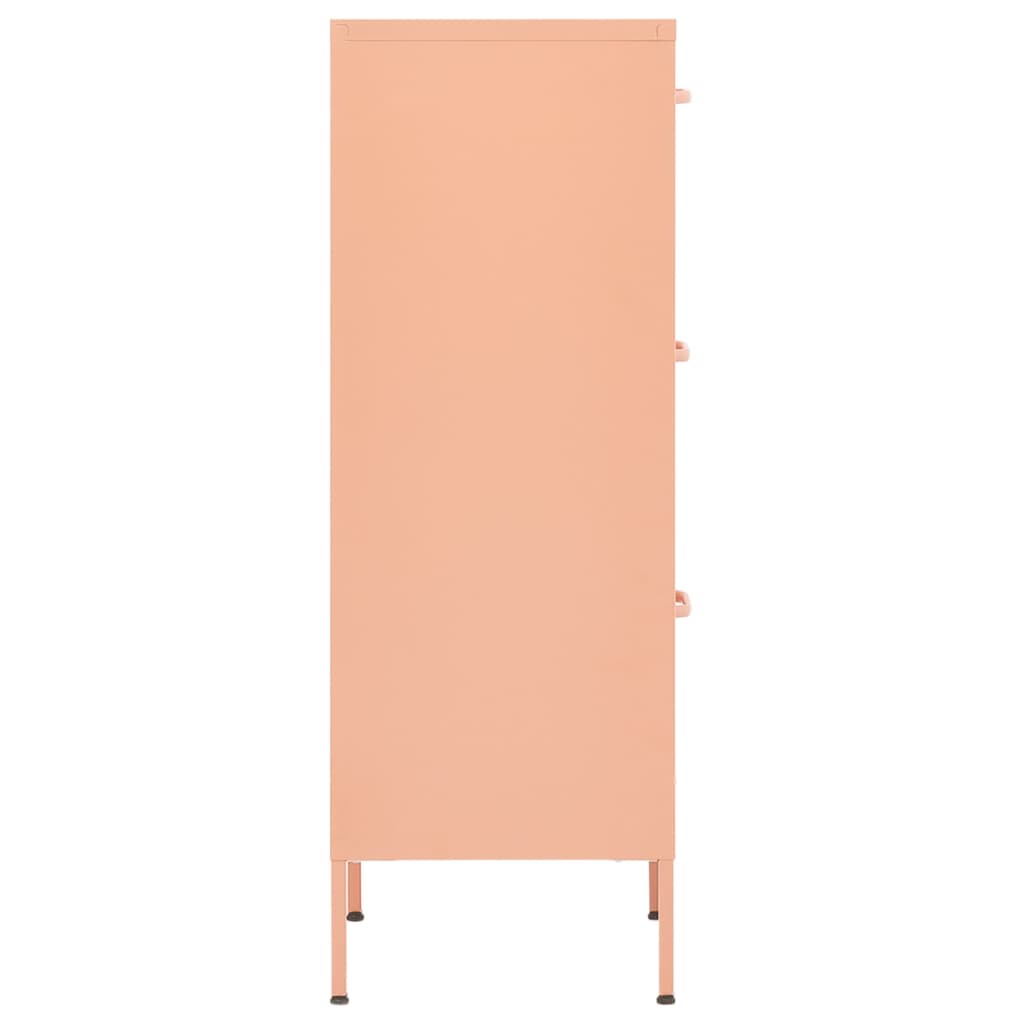Storage cabinet pink 42.5x35x101.5 cm steel