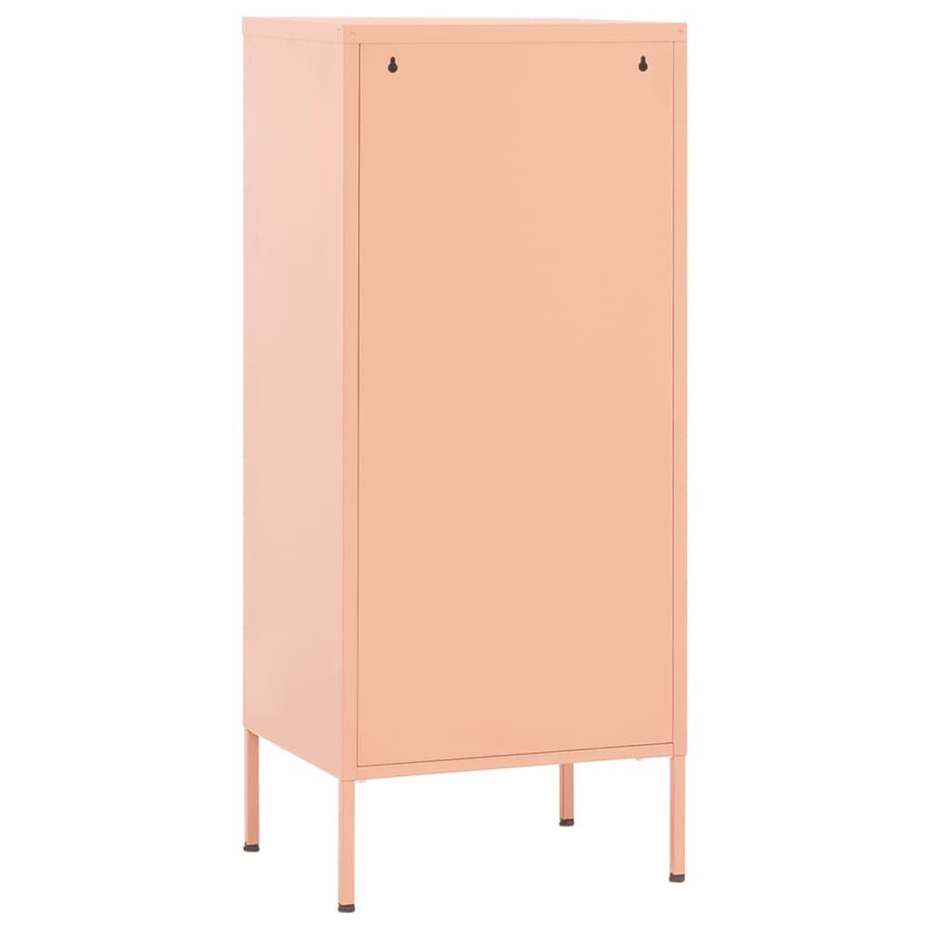 Storage cabinet pink 42.5x35x101.5 cm steel