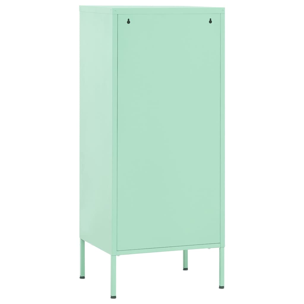 Armoire de rangement vert menthe 42,5x35x101,5 cm acier