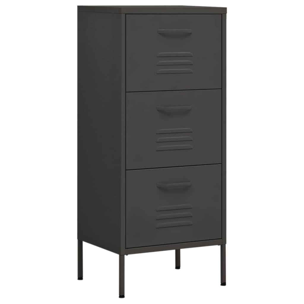 Armoire de rangement anthracite 42,5x35x101,5 cm acier