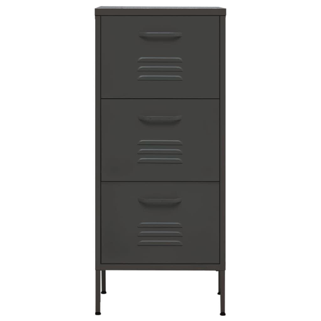 Armoire de rangement anthracite 42,5x35x101,5 cm acier