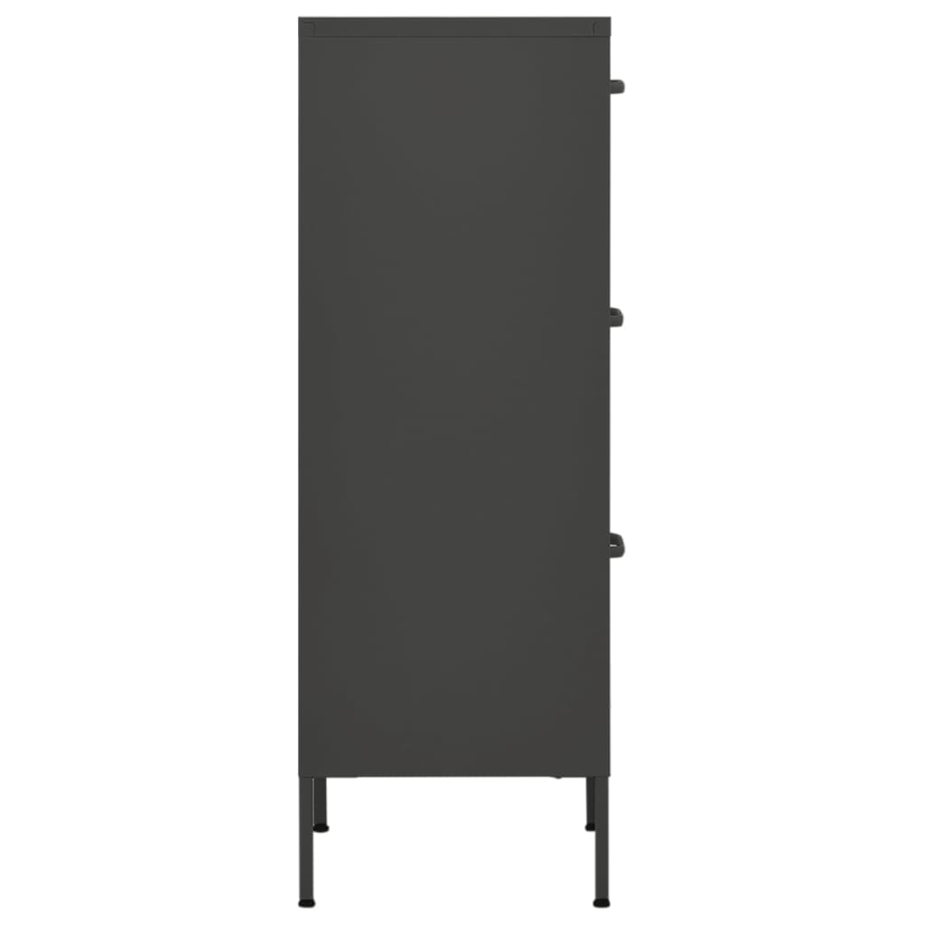 Armoire de rangement anthracite 42,5x35x101,5 cm acier