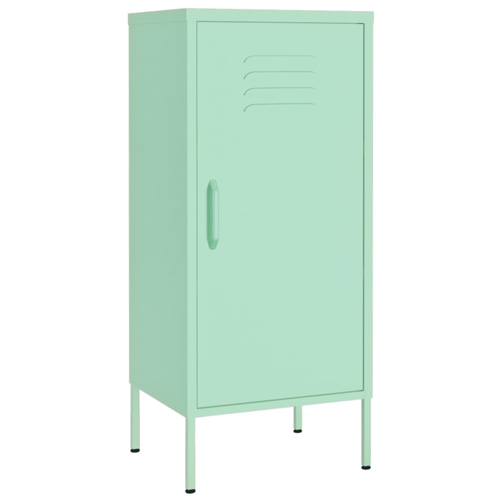 Armoire de rangement vert menthe 42,5x35x101,5 cm acier