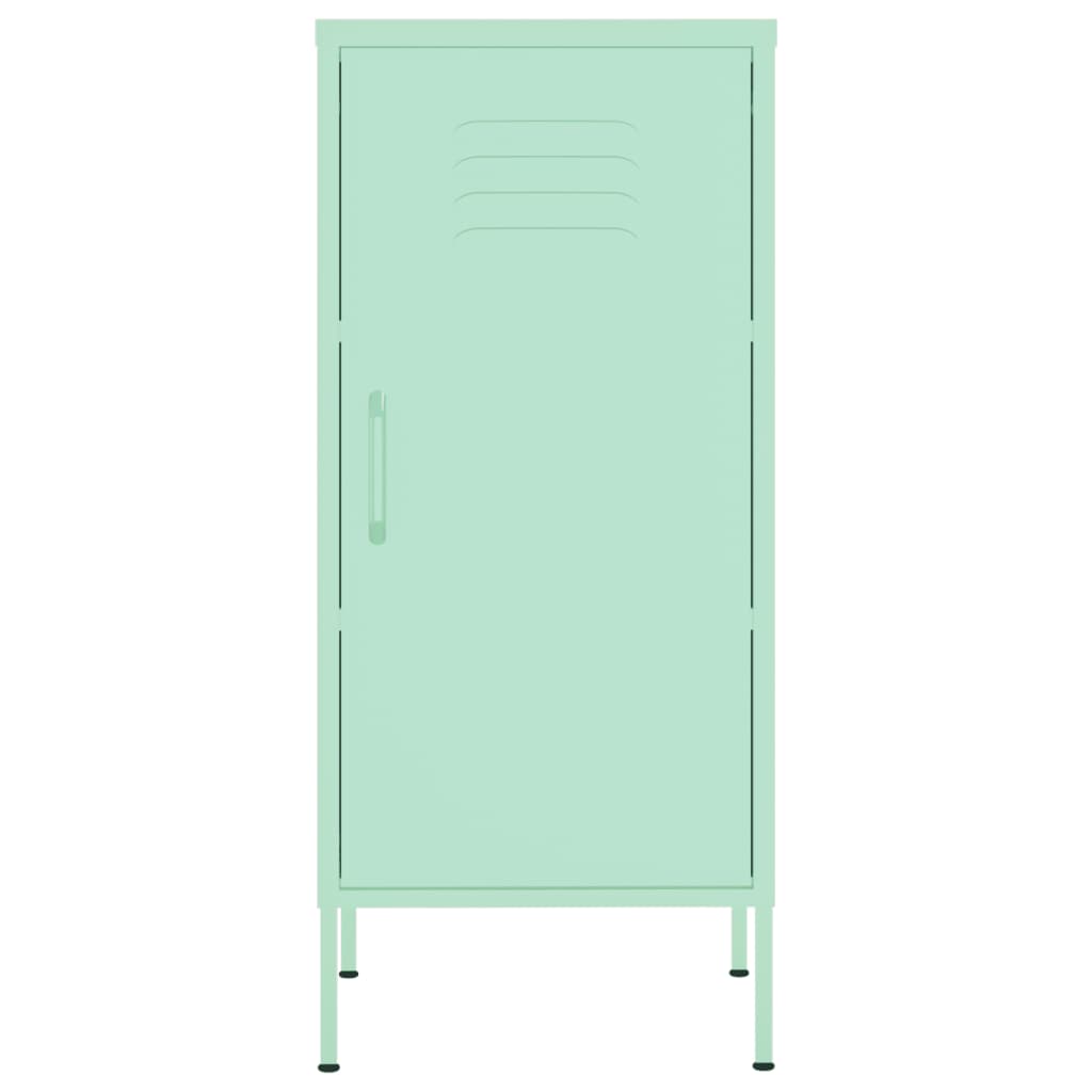 Armoire de rangement vert menthe 42,5x35x101,5 cm acier