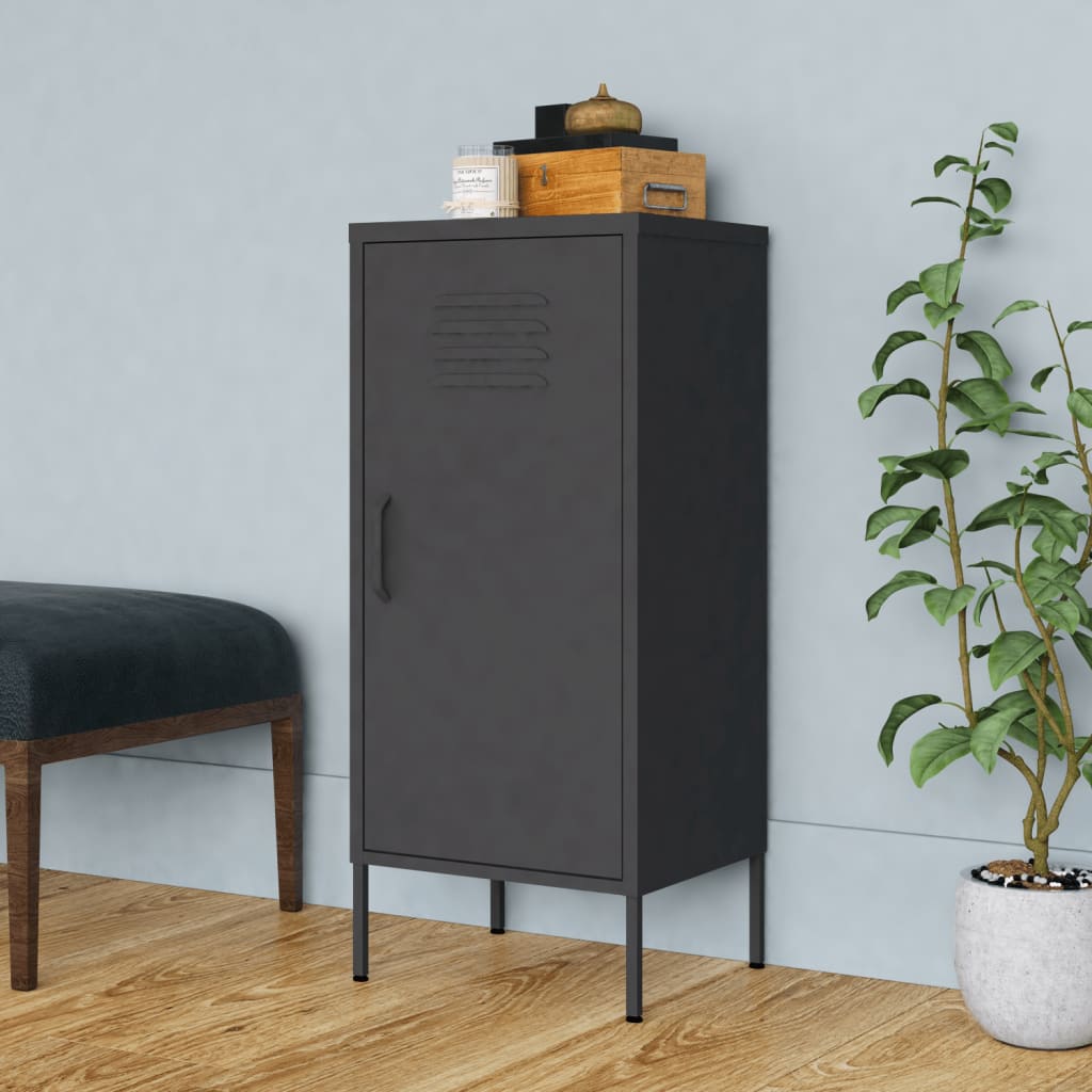 Armoire de rangement anthracite 42,5x35x101,5 cm acier