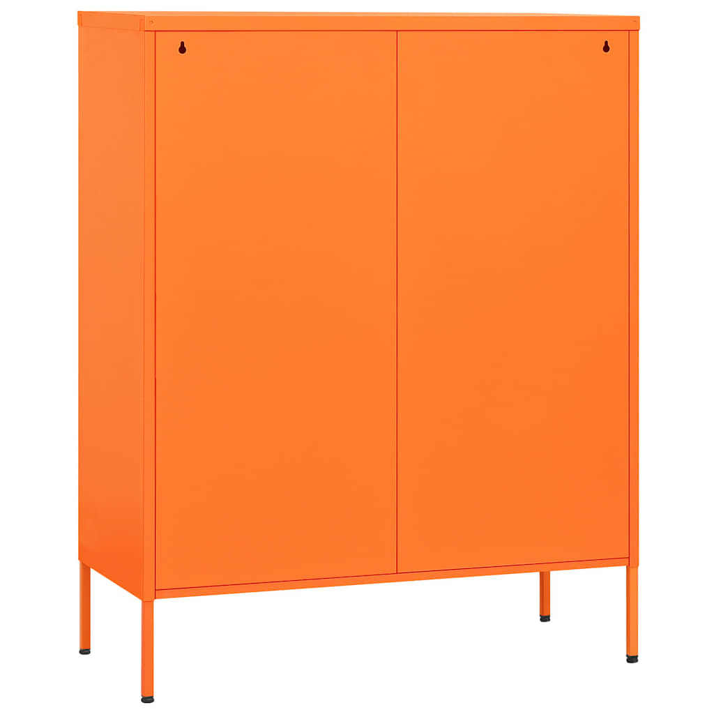 Kommode Orange 80x35x101,5 cm Stahl