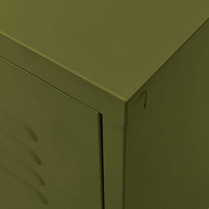 TV-Schrank Olivgrün 105x35x50 cm Stahl