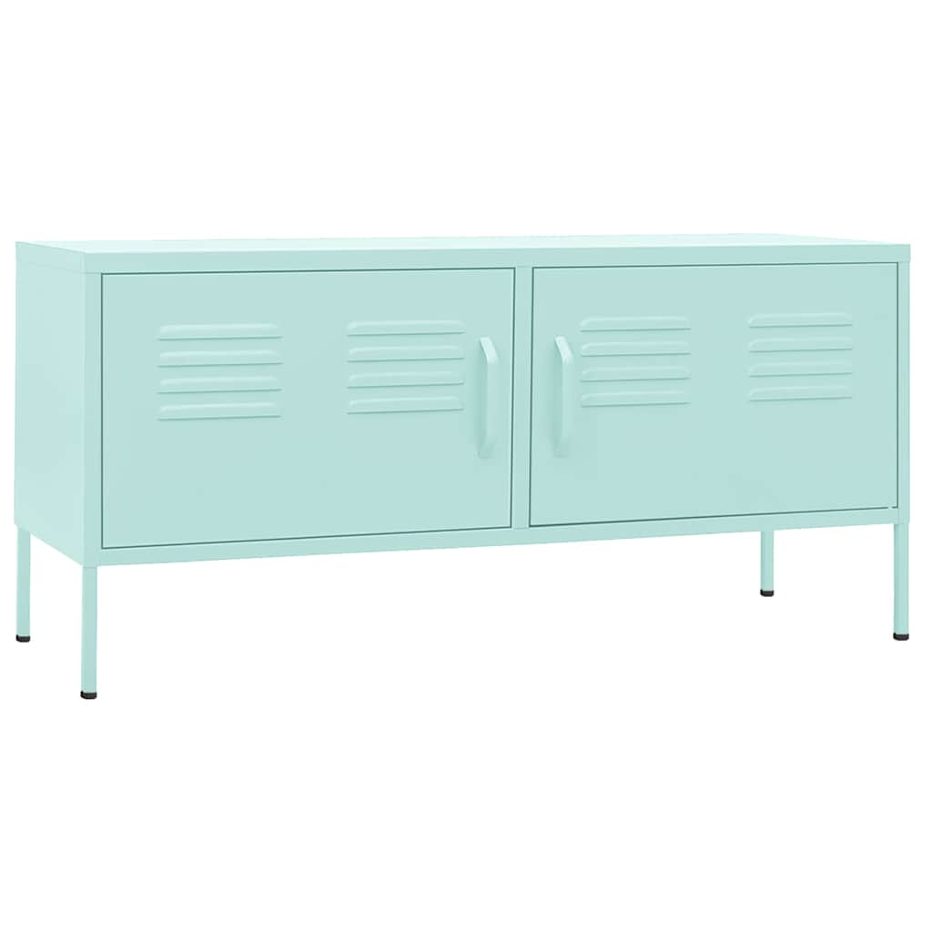 TV-Schrank Minzgrün 105x35x50 cm Stahl