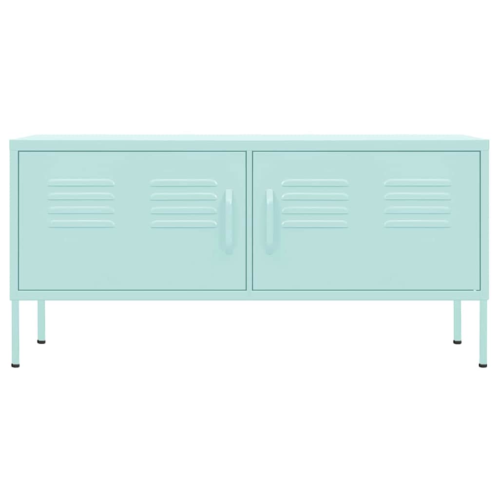 TV-Schrank Minzgrün 105x35x50 cm Stahl