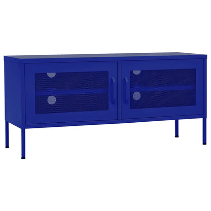 TV-Schrank Marineblau 105x35x50 cm Stahl