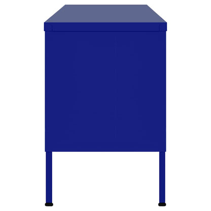 TV-Schrank Marineblau 105x35x50 cm Stahl