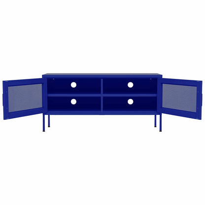 TV-Schrank Marineblau 105x35x50 cm Stahl