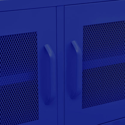 TV-Schrank Marineblau 105x35x50 cm Stahl