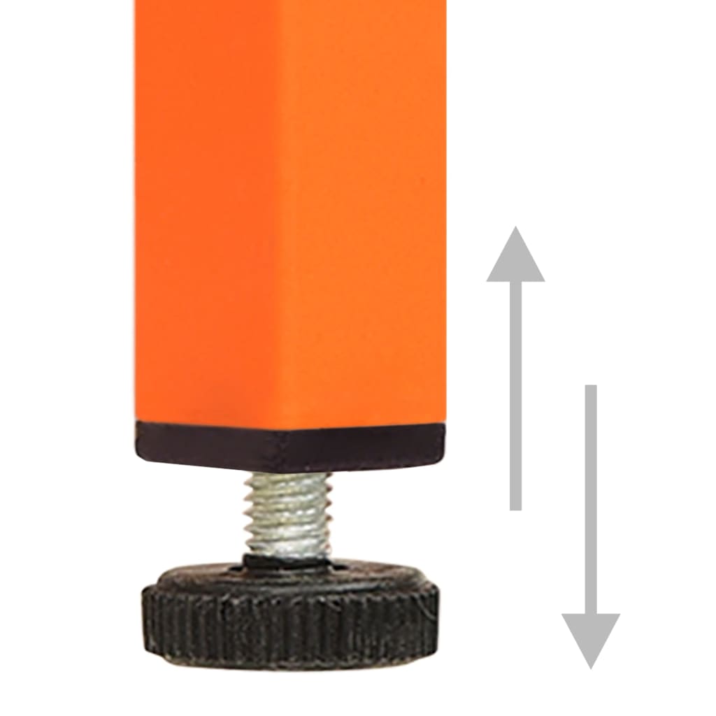 Meuble TV orange 105x35x50 cm acier