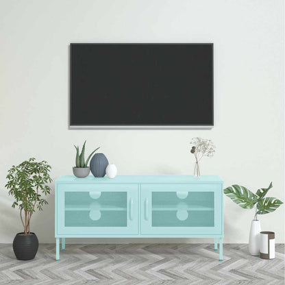 TV-Schrank Minzgrün 105x35x50 cm Stahl