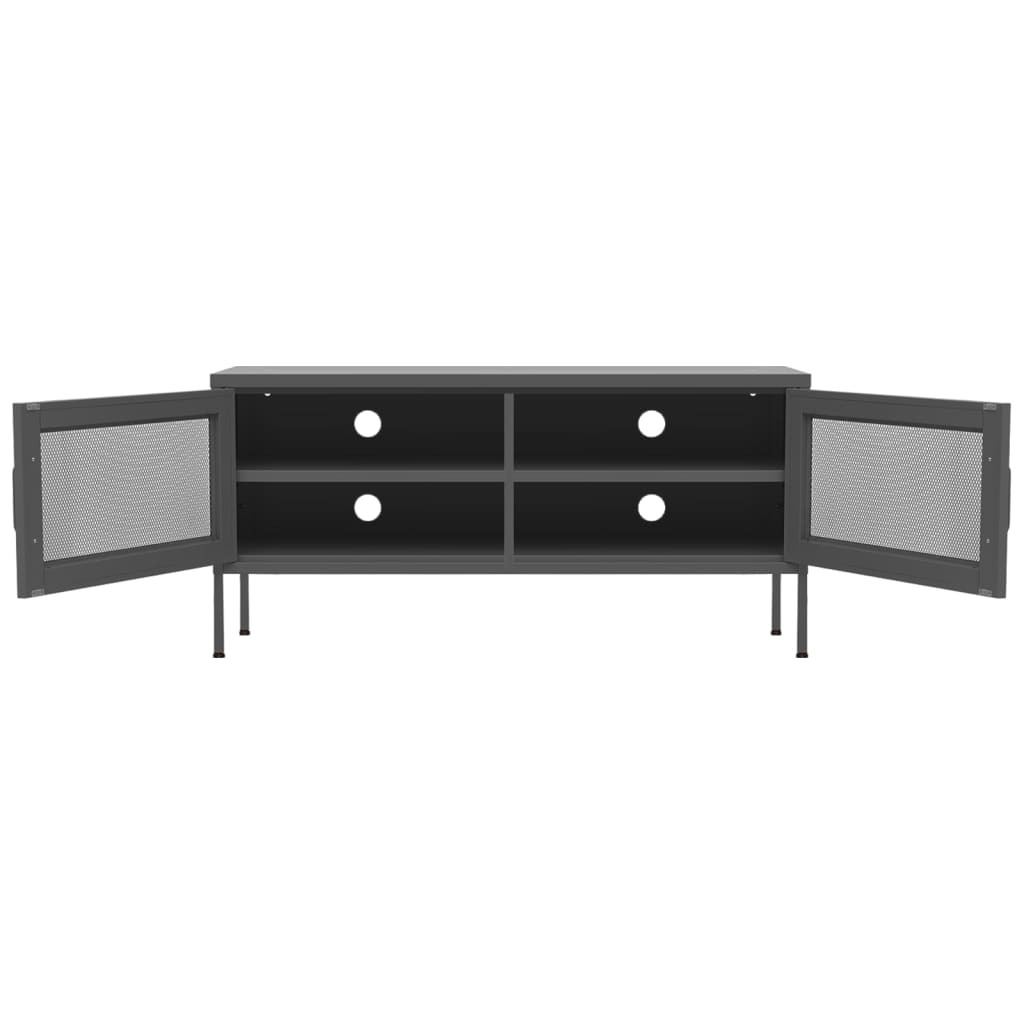 TV-Schrank Anthrazit 105x35x50 cm Stahl