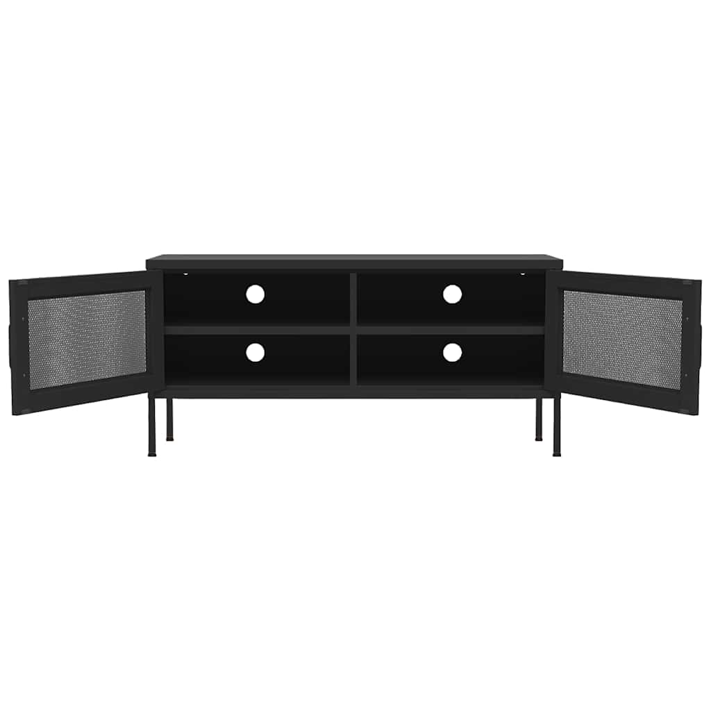 TV-Schrank Schwarz 105x35x50 cm Stahl