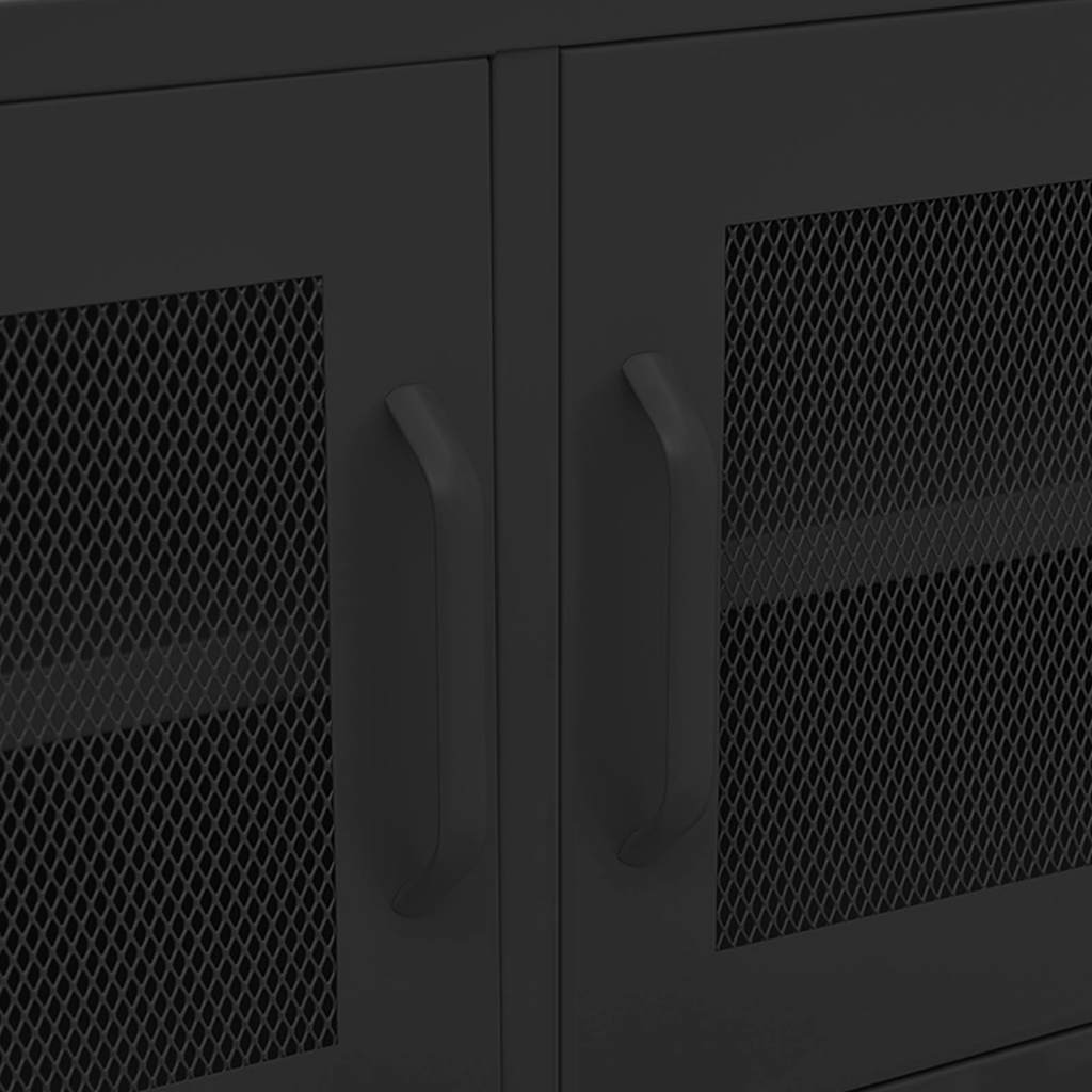 TV-Schrank Schwarz 105x35x50 cm Stahl