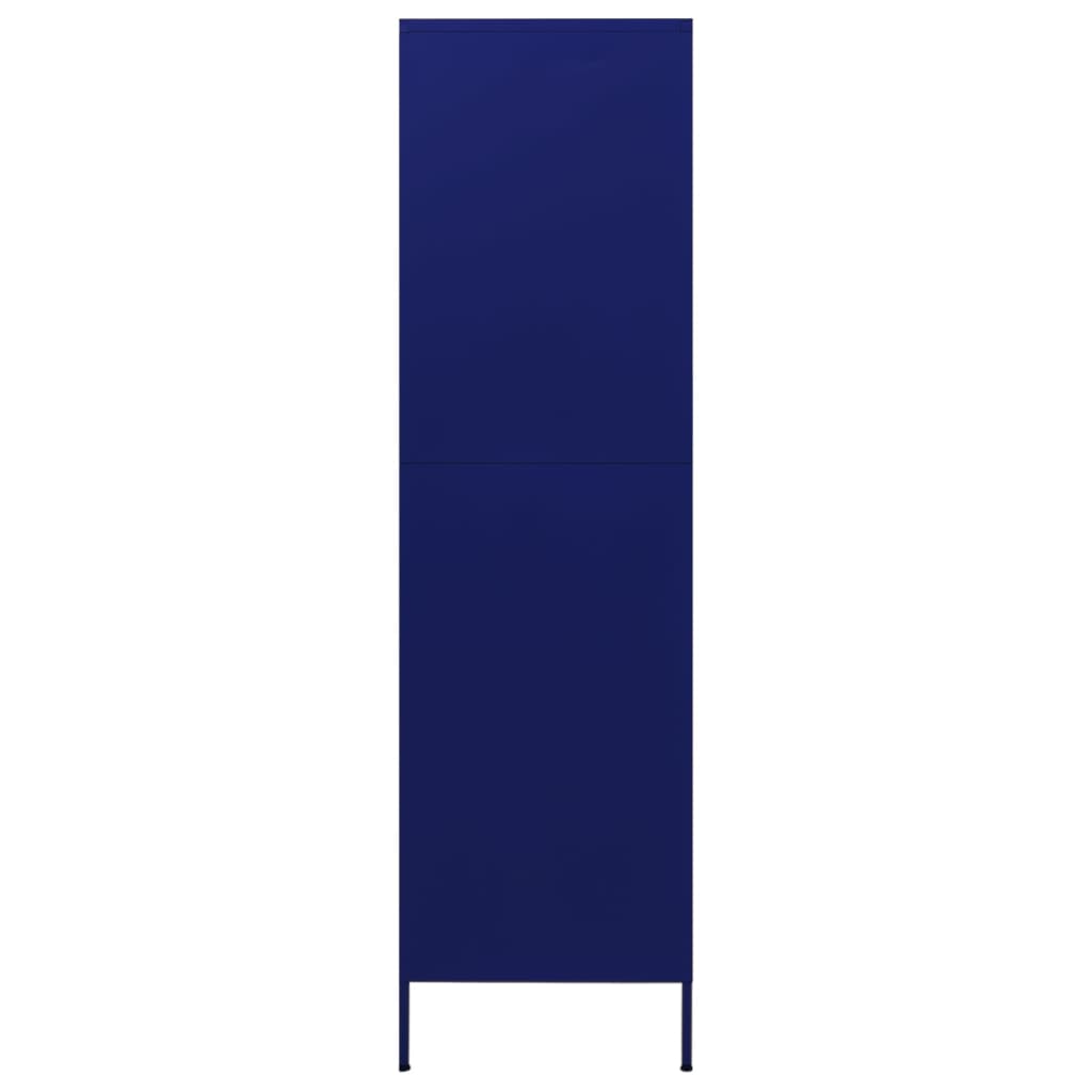 Armoire bleu marine 90x50x180 cm acier