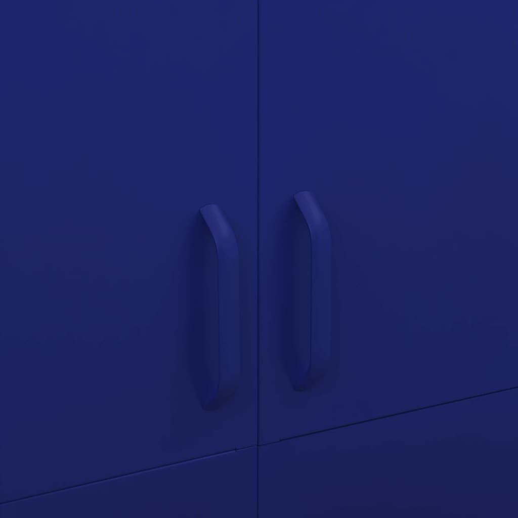 Armoire bleu marine 90x50x180 cm acier
