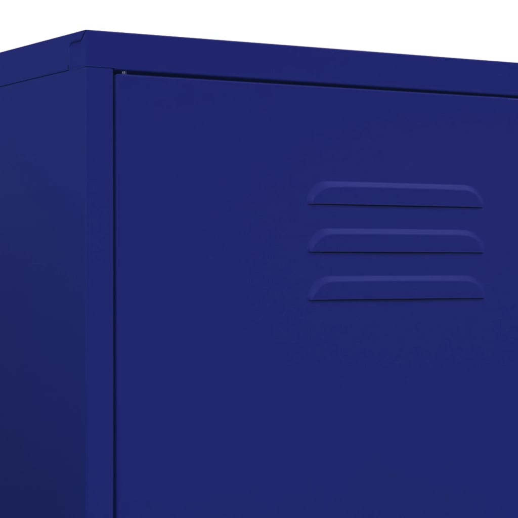 Armoire bleu marine 90x50x180 cm acier