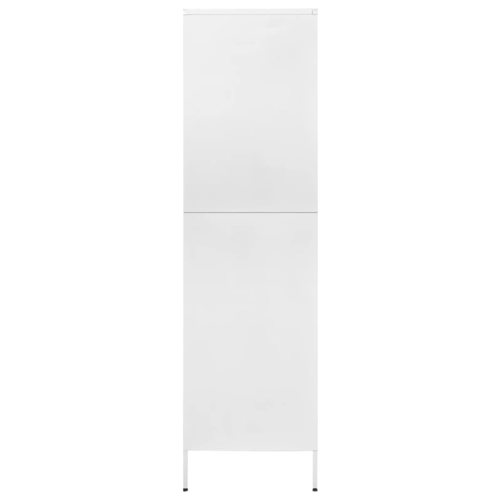 Armoire blanche 90x50x180 cm en acier