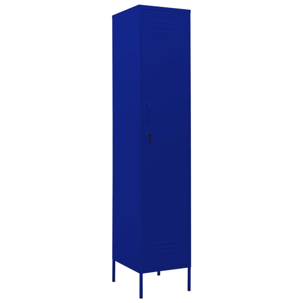 Armoire vestiaire bleu marine 35x46x180 cm acier
