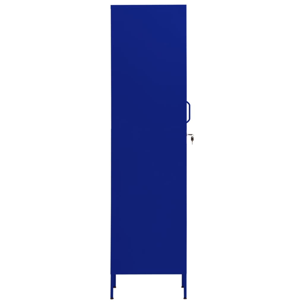 Armoire vestiaire bleu marine 35x46x180 cm acier