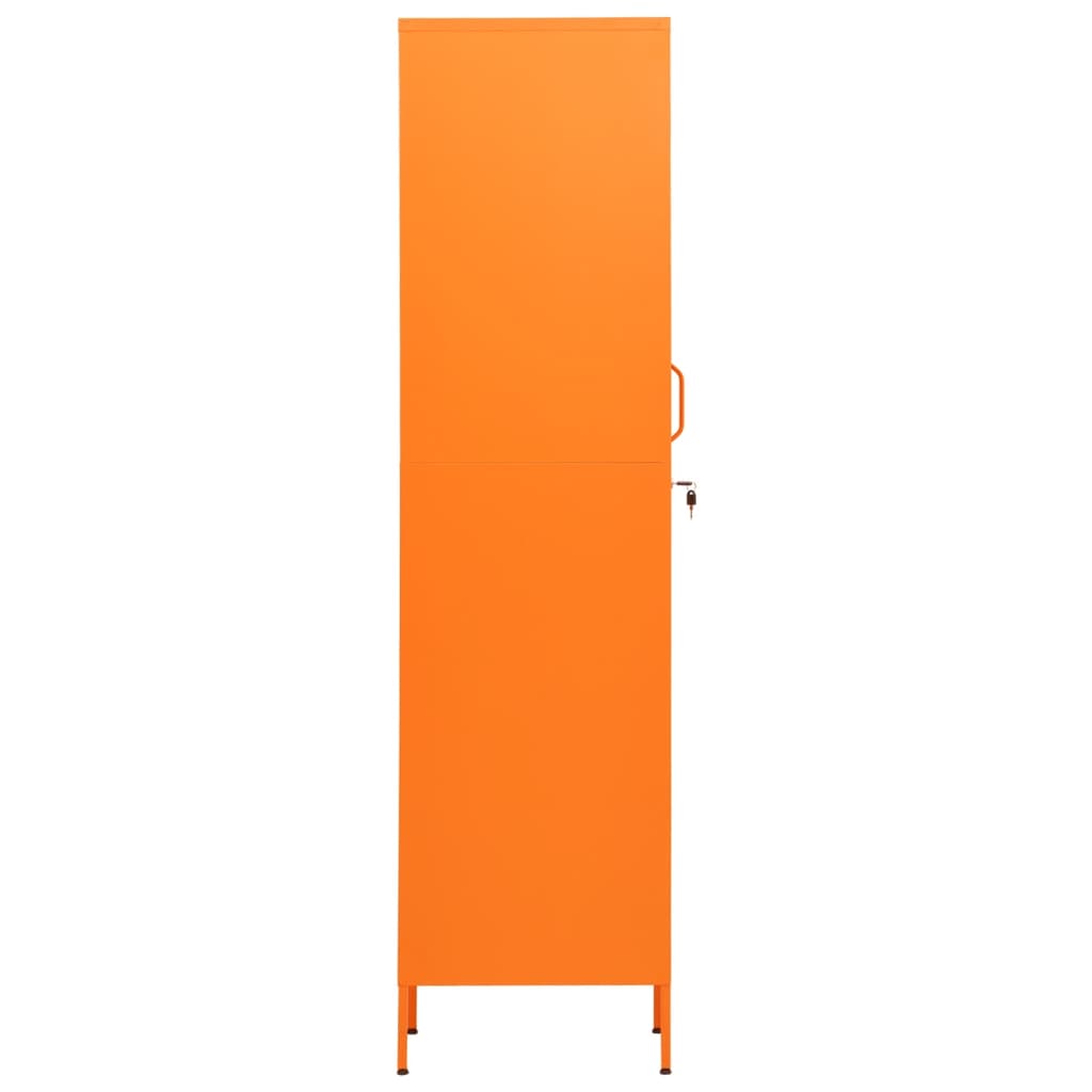 Armoire vestiaire orange 35x46x180 cm en acier