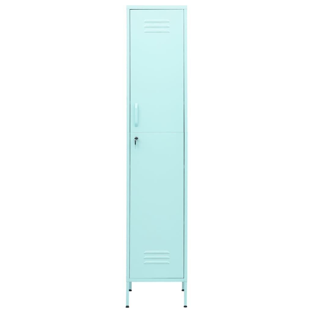 Armoire vestiaire vert menthe 35x46x180 cm acier