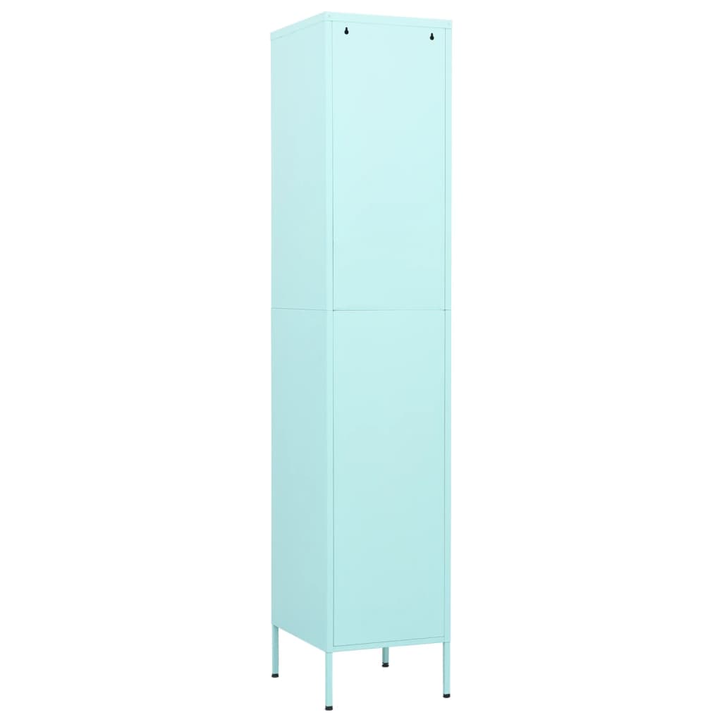 Armoire vestiaire vert menthe 35x46x180 cm acier