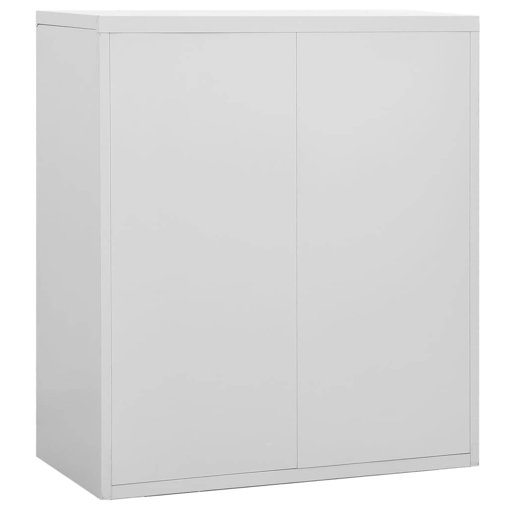 Aktenschrank Hellgrau 90x46x103 cm Stahl