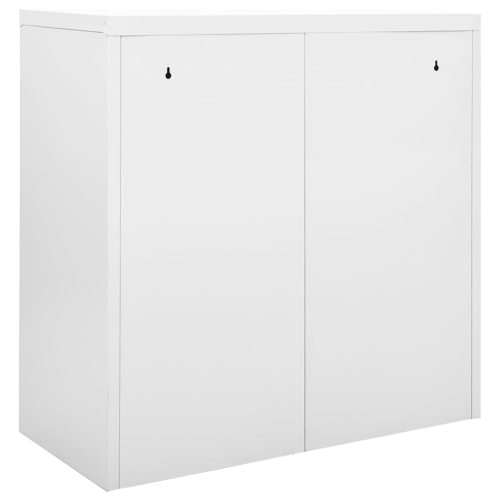 Armoire à portes coulissantes grise 90x40x90 cm en acier
