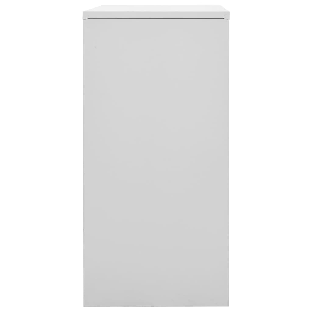 Locker cabinet light grey and blue 90x45x92.5 cm steel